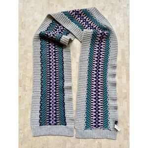 American Eagle Outfitters Ltd. Edition Wool Blend Fair Isle Scarf/Shawl  Unisex